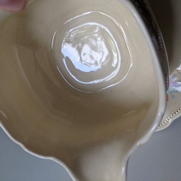 Vintage 1930s 1940s Wedgwood China Gravy Boat With Attached Under Plate - Picture 5 of 8